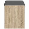vidaXL Hall Bench with Cushion with Shelf Sonoma Oak 63 x 38 x 45 cm