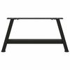 vidaXL Coffee Table Legs A-Shaped 2 pcs Black&nbsp;60x(30-31) cm Steel