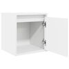 vidaXL Wall-Mounted Bedside Cabinet White 38x34x40 cm