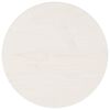 vidaXL Table Top Round White &Oslash;30x3 cm Solid Wood Pine