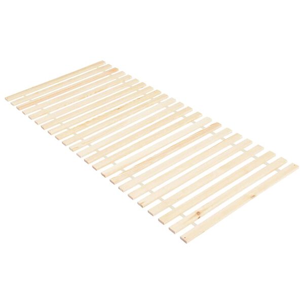 vidaXL Roll-up Bed Base with 23 Slats 70x200 cm Solid Pinewood