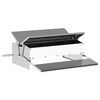 vidaXL Chicken Treadle Feeder Silver 75 x 53 x 20.5 cm 10 kg