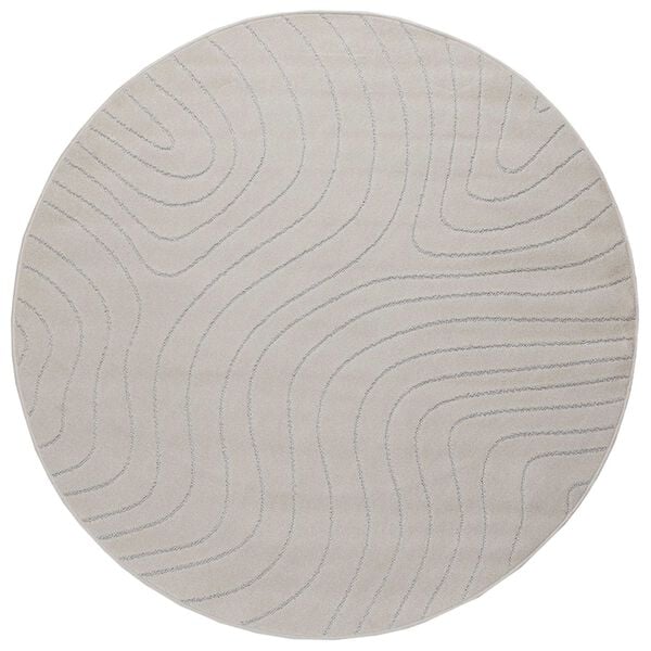vidaXL Area Rugs Round Cream &Oslash; 200 CM