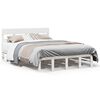 vidaXL Bed Frame without Mattress White 150x200 cm Solid Wood Pine