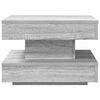 vidaXL Coffee Table 360-Degree Rotatable Grey Sonoma 50x50x34.5 cm