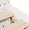 vidaXL Bed Frame without Mattress White 180x200 cm Super King Solid Wood Pine
