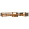 vidaXL Outdoor Sofa Set 7 pcs Natural Solid Acacia Wood