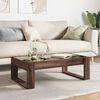 vidaXL Coffee Table with Infinity LED Brown Oak 90x53x30 cm