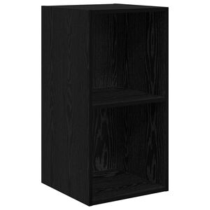 vidaXL TV Cabinet Set Black Oak 37 x 37 x 72 cm Engineered Wood