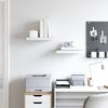 vidaXL Floating Wall Shelves 2 pcs Oak and White 50x23x3.8 cm MDF