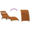 vidaXL Sun lounger 2 pcs Taupe 184 x 55 x 64cm Solid Acacia wood