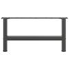vidaXL Coffee Table Legs Anthracite 2 pcs 70x(30-31) cm Steel