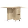 vidaXL Dinning Table 140 x 80 x 77 cm Engineered Wood Sonoma Oak