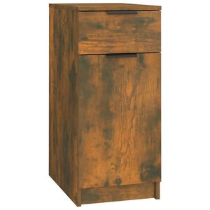 vidaXL Desk Cabinet Smoked Oak 33.5x50x75 cm Engineered Wood