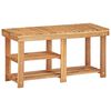 vidaXL Shoe Rack | Natural wood colour | Solid acacia wood | Compact | Storage
