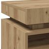 vidaXL Bedside Cabinets with LED Lights 2 pcs Artisan Oak 40x39x48.5 cm