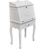 vidaXL Desk | White | MDF and Pinewood | 60 x 36.4 x 111 cm | Desk | Rectangular