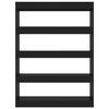 vidaXL Book Cabinet/Room Divider Black 100x30x135 cm