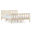 vidaXL Bed Frame without Mattress Solid Wood 160x200 cm (810092+814154)