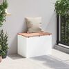 vidaXL Garden Bench White 60 x 40 x 43 cm Steel