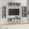 vidaXL 6 Piece TV Cabinet Set Grey Sonoma Engineered Wood
