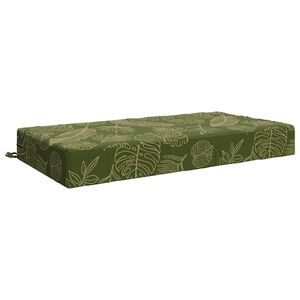 vidaXL Seat Cushion SOEST 100% Polyester Leaf design 120 x 80 x 15 cm