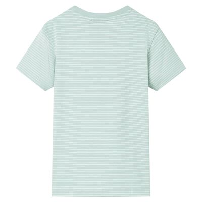 Kids' T-shirt with Stripes Light Mint 92