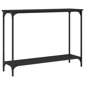 vidaXL Console Table Black 101x30,5x75 cm Engineered Wood