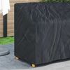 vidaXL Garden Bench Cover Black 134 x 70 x 65 / 94 cm 210D Oxford Fbric