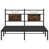 vidaXL Bed Frame without Mattress Smoked Oak 140x200 cm Engineered Wood