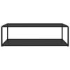 vidaXL Coffee Table Black 120x60x35 cm Tempered Glass
