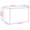 vidaXL Outdoor Storage Box Silver 80 x 50.5 x 50 cm Steel