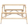 vidaXL Picnic Table with Benches Solid Wood Fir 2-in-1 Convertible