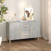 vidaXL Sideboard Concrete Grey 100x36x60 cm Engineered Wood