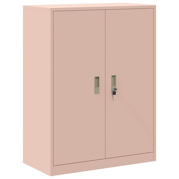 vidaXL Storage Cabinet Pink 80 x 40 x 105 cm Steel