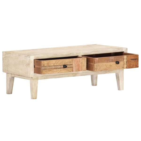 vidaXL Coffee Table 90x50x35 cm Solid Reclaimed Wood