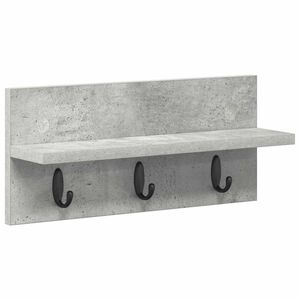 vidaXL Wall-Mounted Coat Rack Concrete Grey 40 x 10.5 x 18 cm