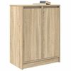 vidaXL Sideboard Sonoma Oak 57x34x76 cm Engineered Wood