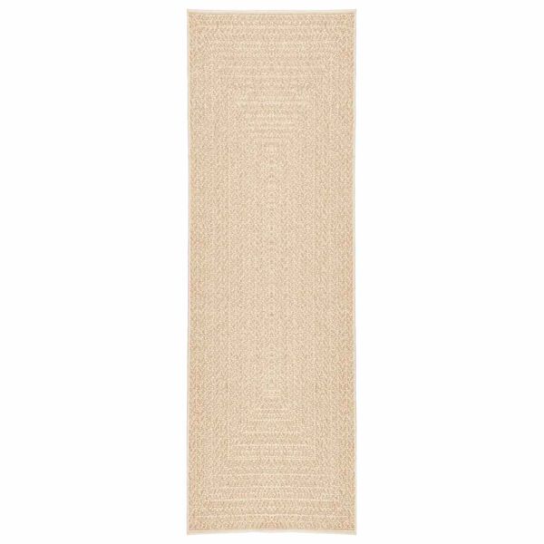 vidaXL Rug ZIZUR Beige 80x250 cm Jute Look Indoor and Outdoor