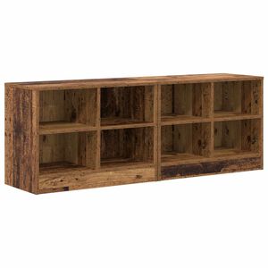 vidaXL Bed Cabinet 2 pcs Old Wood 66 x 33 x 48 cm Engineered Wood