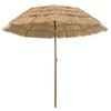 vidaXL Garden Parasol Natural 255 x 255 x 255 cm