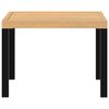 vidaXL Garden Coffee Table Black 55x55x39.5 cm Powder-coated Steel