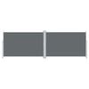 vidaXL Retractable Side Awning Anthracite 200x600 cm