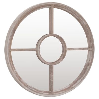 vidaXL Mirror Sand 60x4 cm Iron Round for Indoor Use