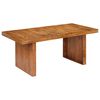 vidaXL Dining Table | Brown | Solid acacia wood | 180x90 cm | Sturdy