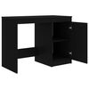 vidaXL Desk Black 140x50x76 cm Engineered Wood