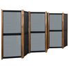 vidaXL 6-Panel Room Divider Black 420x170 cm