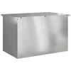 vidaXL Outdoor Storage Box Silver 80 x 50.5 x 50 cm Steel