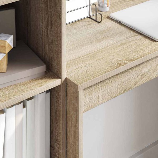 vidaXL Desk Sonoma oak 80 x 40 x 76 cm Engineered wood