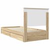 vidaXL Storage Bed with Drawer Sonoma Oak 90 x 200 cm Engineered Wood